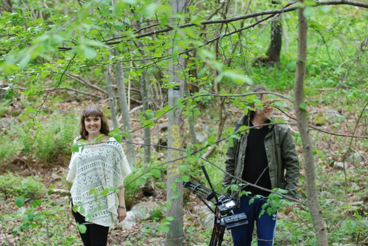 From behind the scenes, making the music video Can you live? Regi: Patrik Insted, Photo: Stefan Mellsjö.